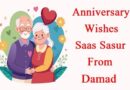 Anniversary Wishes For Saas Sasur From Damad